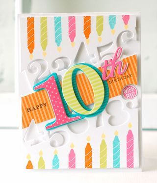 Papertrey Ink - By the Numbers Mats Die Collection (set of 9)