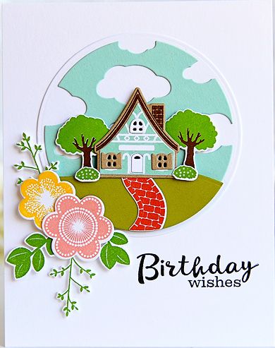 Papertrey Ink - Petite Places: Walk in the Park Die