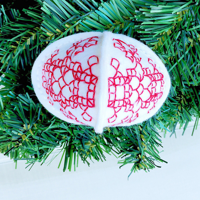 Papertrey Ink - Stitched Ornaments: Embroidered Die