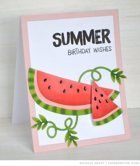 Papertrey Ink - Fruit Salad: Watermelon Die