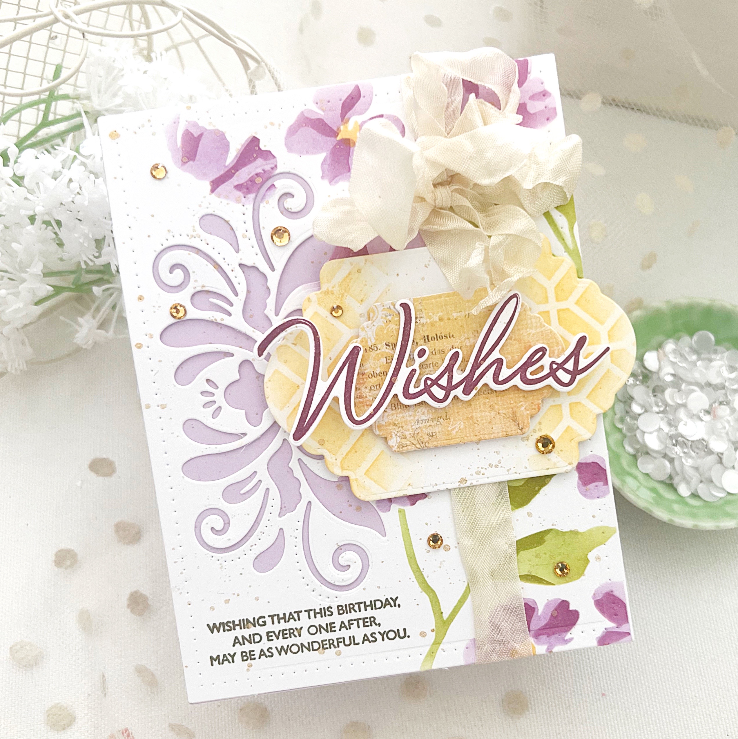 Elegant Edges: In Full Bloom Die