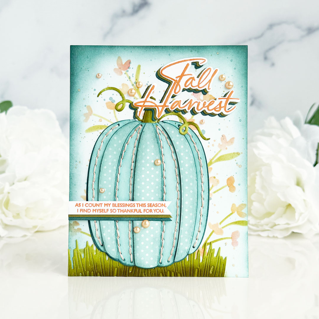 Tall Pumpkin Slices: Stitched Die