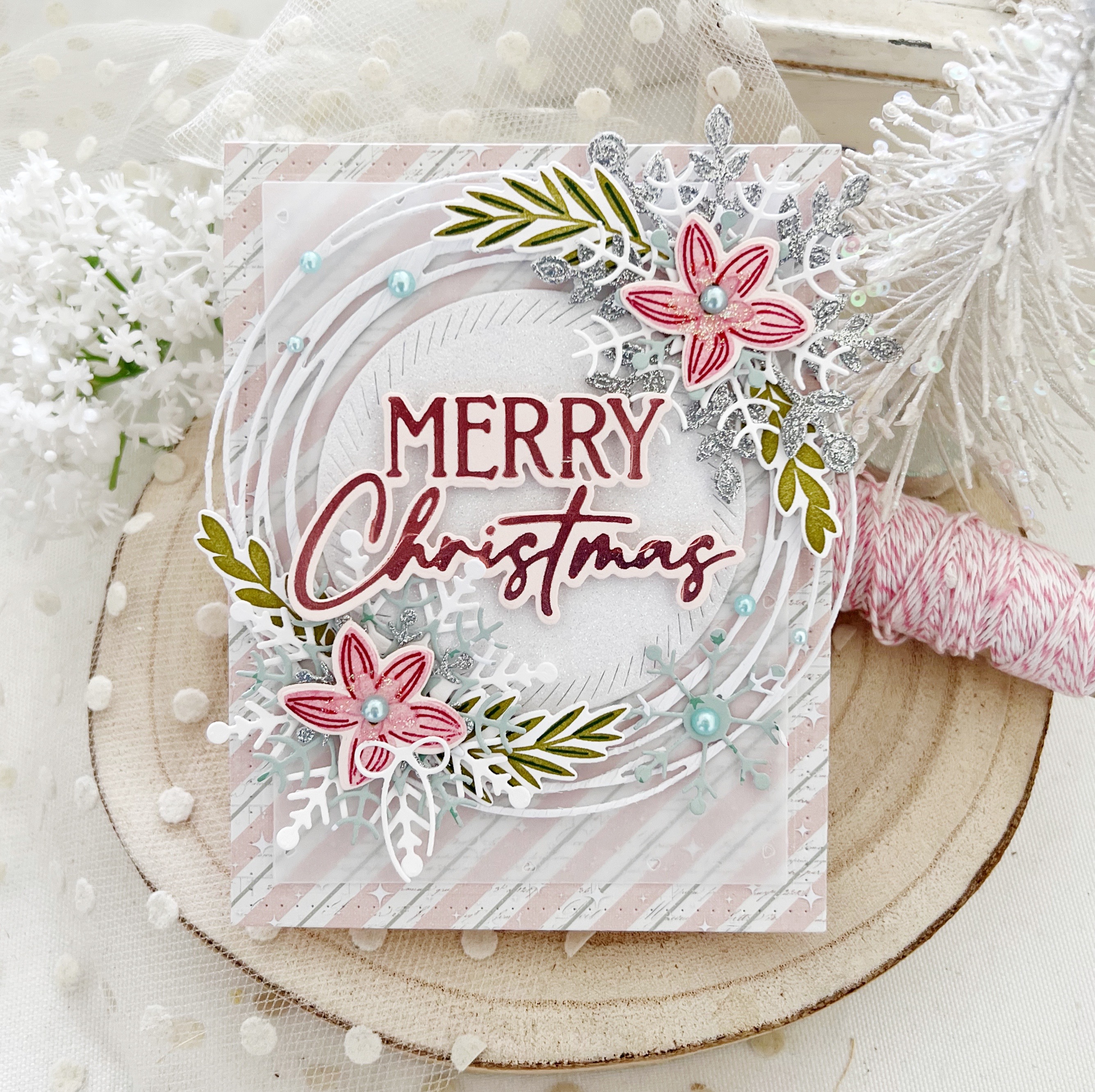 Merry Christmas Hot Foil Plate + Coordinating Die