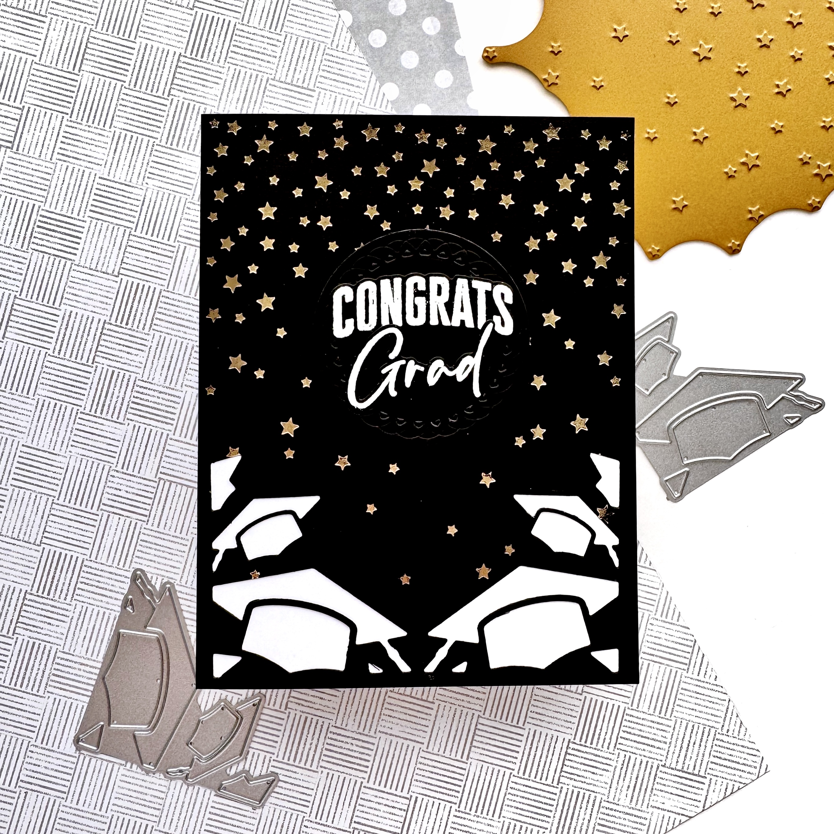 Cascading Stars Hot Foil Plate