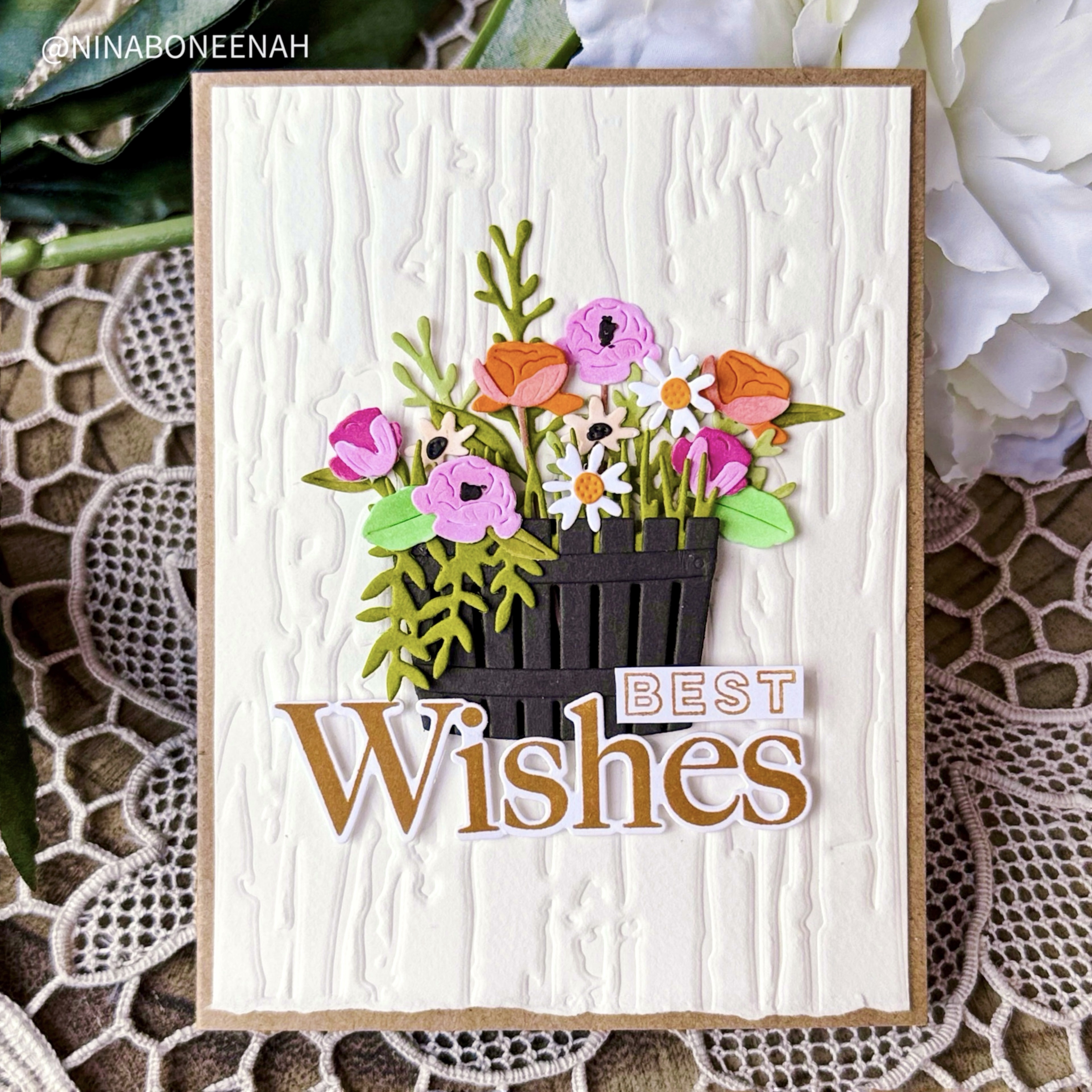 Rustic Woodgrain Hot Foil Plate