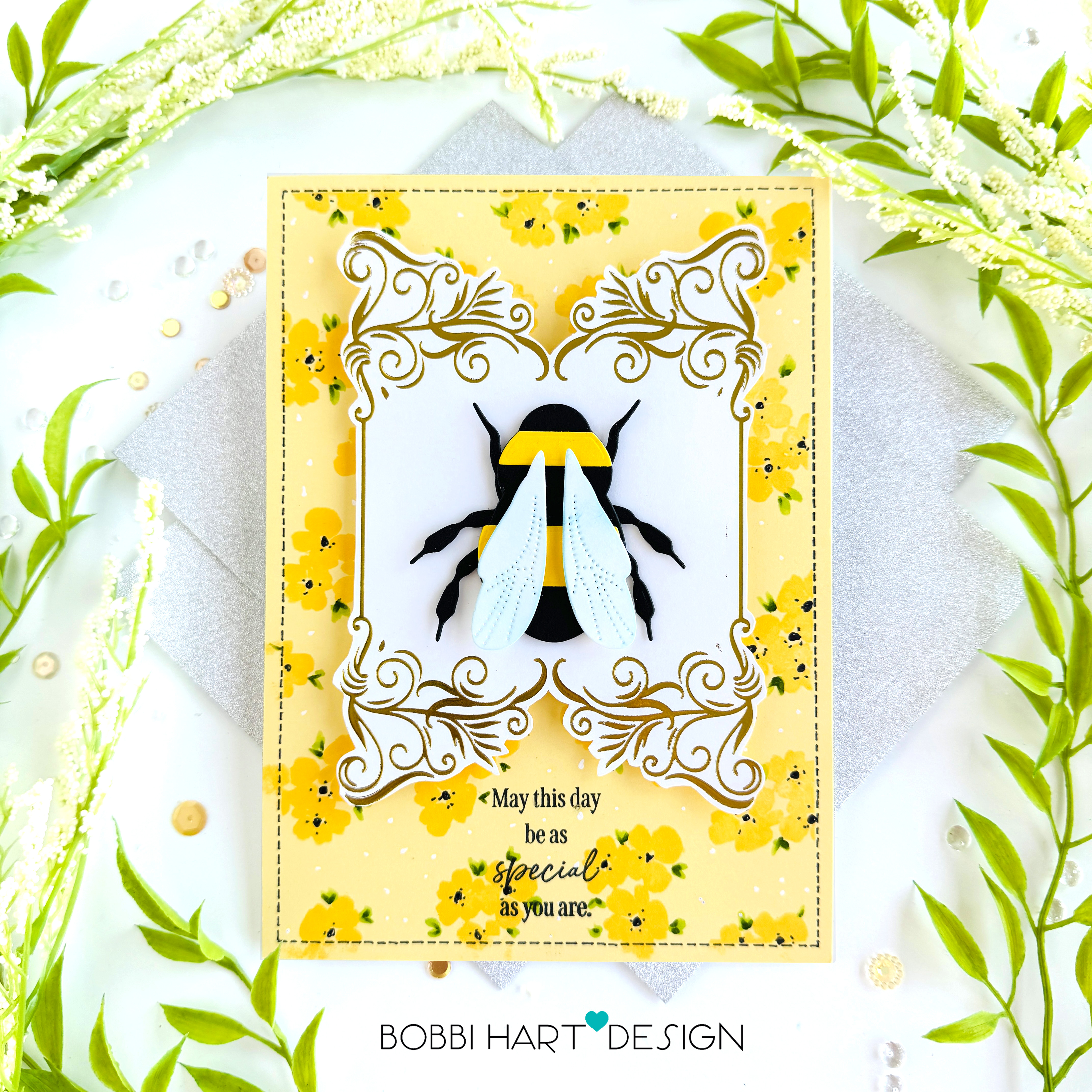 Regal Flourish Frame Hot Foil Plate