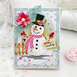 Shape Up Snowman Accessories Mini Stamp Set: Papertrey Ink