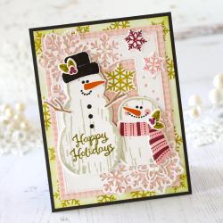 Shape Up Snowman Accessories Mini Stamp Set: Papertrey Ink