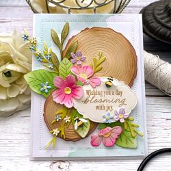 Papertrey Ink - Into the Blooms: Wild Wood Die