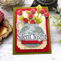 SILVER-ROSE / SILENT-NIGHT デモテープ Papertrey Ink - Silent Night Hot Foil Plate