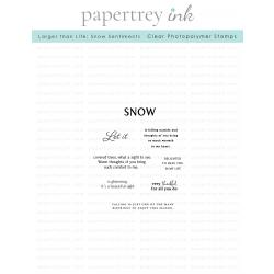 Larger than Life: Snow Mini Stamp Set