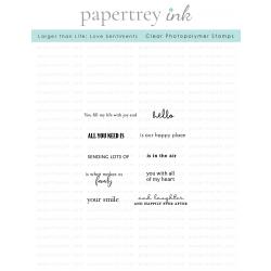 Larger than Life: Love Sentiments Mini Stamp Set