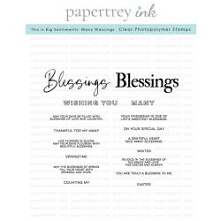 This is Big Sentiments: Many Blessings Stamp Set