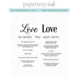 This is Big Sentiments: Love Stamp Set