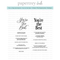 This is Big Sentiments: You're the Best Stamp Set