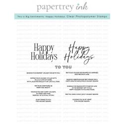 This is Big Sentiments: Happy Holidays Stamp Set