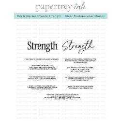 This is Big Sentiments: Strength Stamp Set