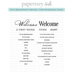 This is Big Sentiments: Welcome Stamp Set