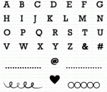 Pencilgrams Mini Stamp Set