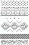 Fair Isle Borders Stamp Set