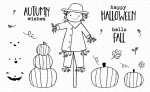 Autumn Scarecrow Stamp Set