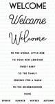 Sentiment Staples: Welcome Mini Stamp Set