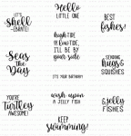 Salt Air Sentiments Mini Stamp Set