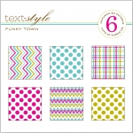 Funky Town Patterned Paper 8"X8" (36 sheets)