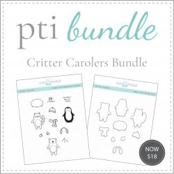 Critter Carolers Stamp Set + Die Bundle
