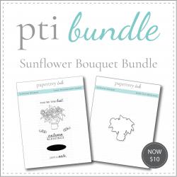Sunflower Bouquet Stamp Set + Die Bundle