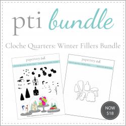 Cloche Quarters: Winter Fillers Stamp Set + Die Bundle