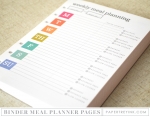 Moments Inked Meal Planner - Binder Edition