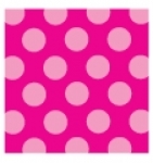 Raspberry Fizz Polka Dot Individual Pattern Sheets (18 sheets)