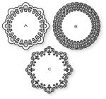 Papertrey Ink - Doily Details Die Collection (set of 3)