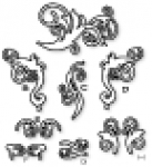 Papertrey Ink - Fancy Flourishes Die Collection (set of 8)