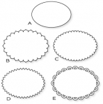 Papertrey Ink - Limitless Layers: 3 1/2" Oval Die Collection (set of 5)