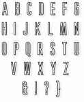 Papertrey Ink - Headline Alphabet Die