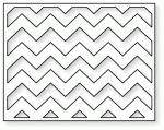 Papertrey Ink - Cover Plate: Chevron Horizontal Die