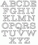 Papertrey Ink - Bookprint Alphabet Upper Die