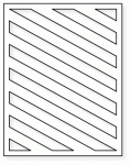 Papertrey Ink - Cover Plate: Stripes Diagonal Die