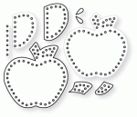Papertrey Ink - Seasonal Stitiching: Apple Die