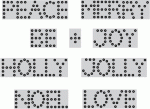Papertrey Ink - Stitched Holiday Words Die