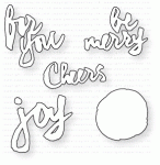 Papertrey Ink - Wet Paint Holiday Tags Die