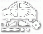 Papertrey Ink - Stitched Car Die