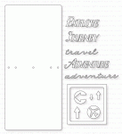 Papertrey Ink - Traveler's Journal: Outer Cover Die