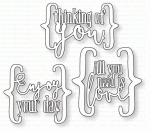 Papertrey Ink - Boho Rounds Sentiments Die