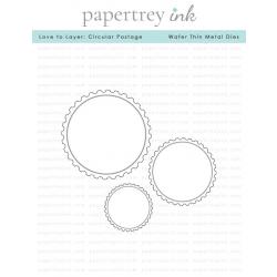 Love to Layer: Circular Postage Die