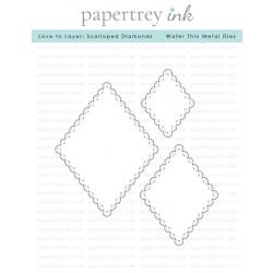 Love to Layer: Scalloped diamonds Die