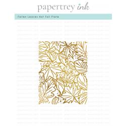 Fallen Leaves Hot Foil Plate