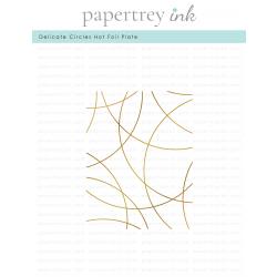Delicate Circles Hot Foil Plate